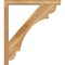 Ekena Millwork Olympic Block Rough Sawn Bracket w/ Offset Brace, Western Red Cedar, 4"W x 28"D x 32"H BKT0402X28X32OLY05RWR - alternate 4